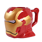 Taza Mug Ceramica Cara Iron Man 3D Cafe Te Bebida 450 ml - Miniatura 1