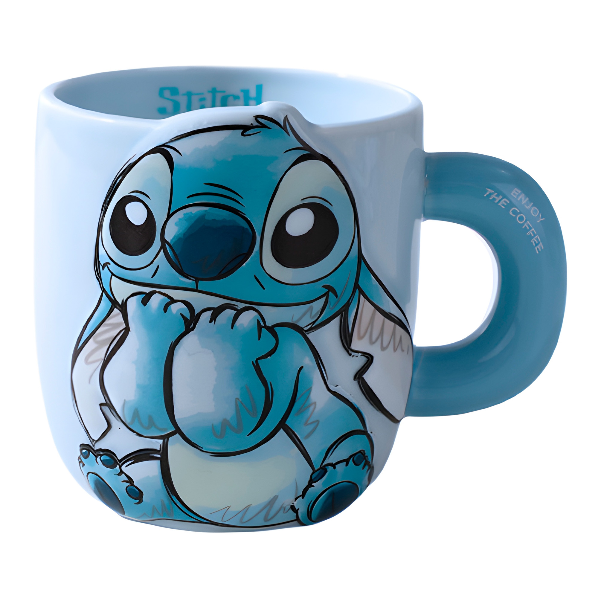 Taza Mug Ceramica Stitch Cafe Te Bebida 650 ml 1