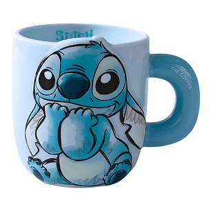 Taza Mug Ceramica Stitch Cafe Te Bebida 650 ml