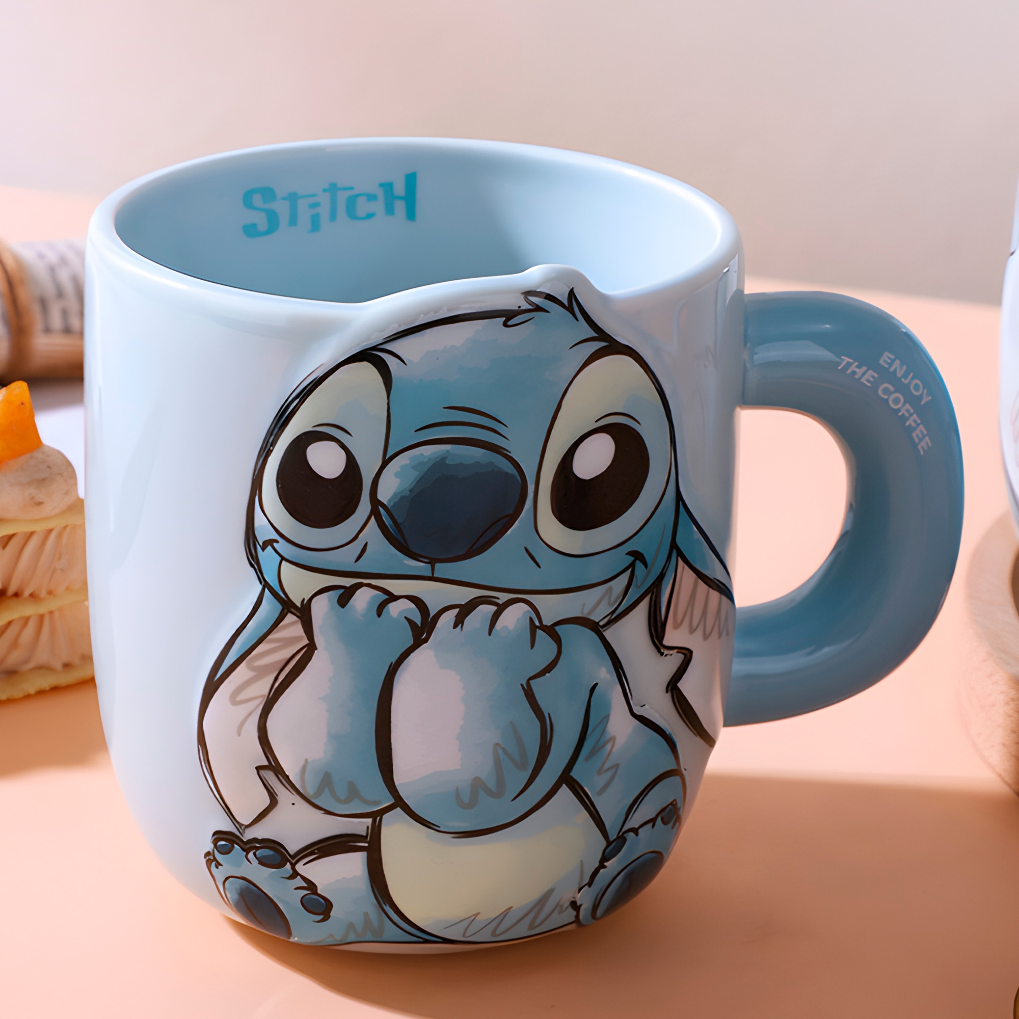 Taza Mug Ceramica Stitch Cafe Te Bebida 650 ml 2