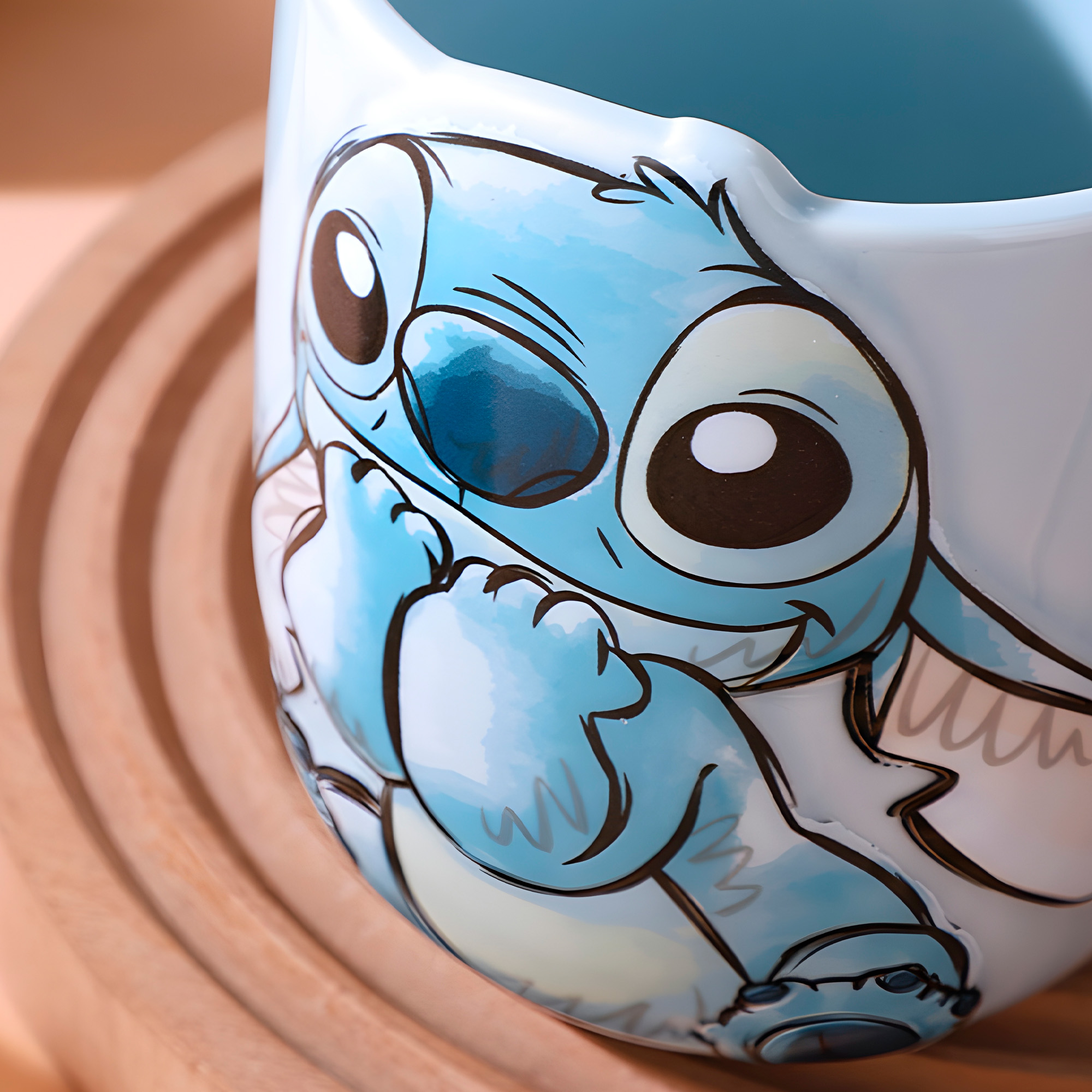 Taza Mug Ceramica Stitch Cafe Te Bebida 650 ml 5