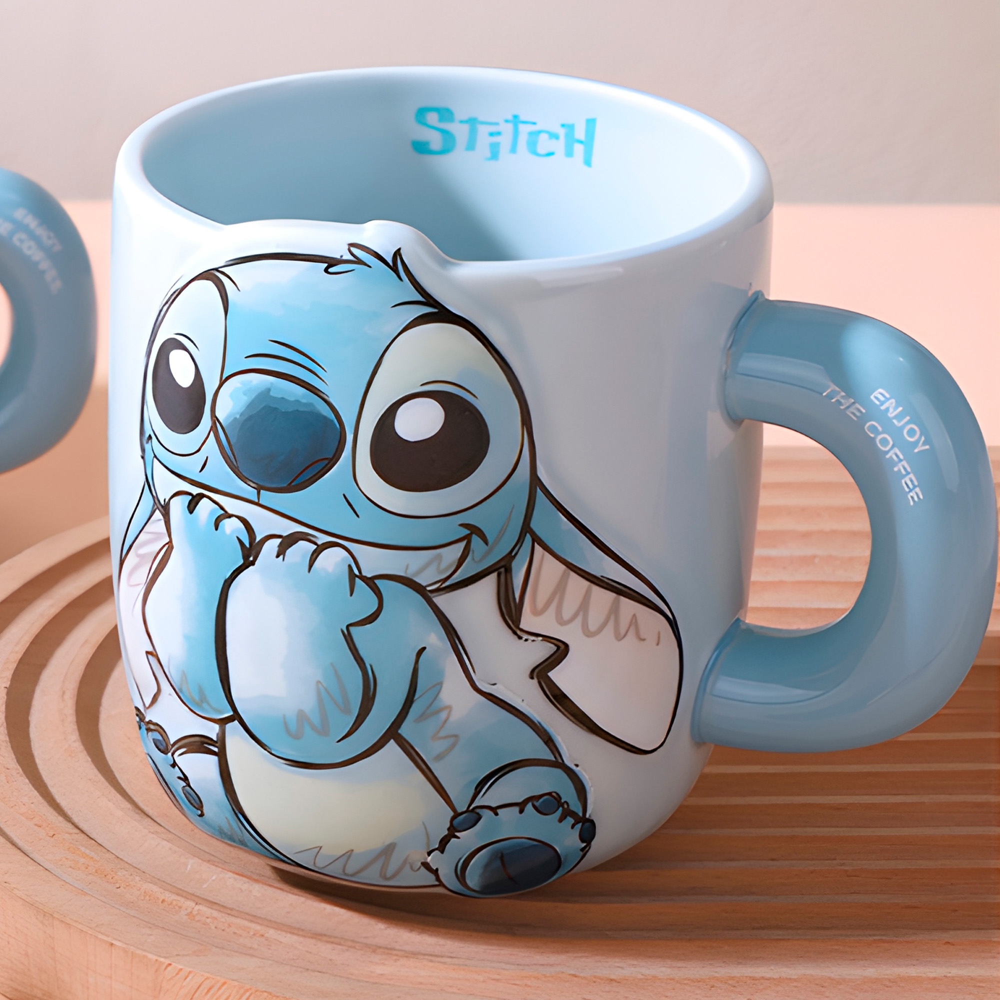 Taza Mug Ceramica Stitch Cafe Te Bebida 650 ml 7