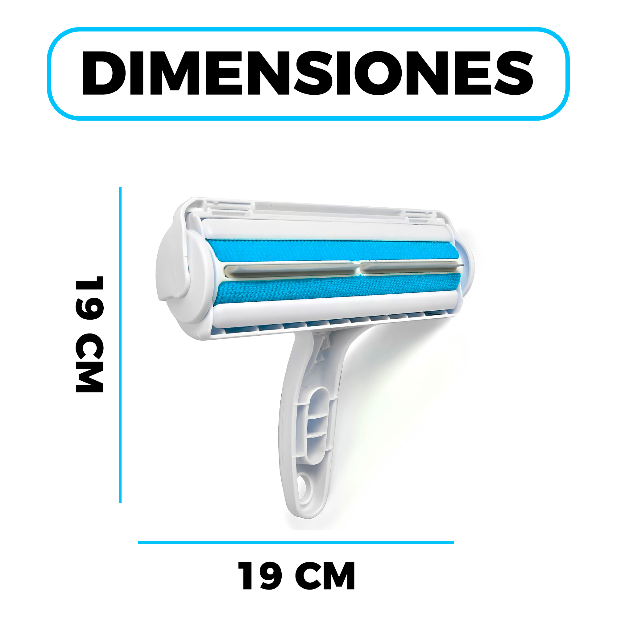 Cepillo Removedor Quita Pelos Pelusa Mascota Rodillo Mueble 2