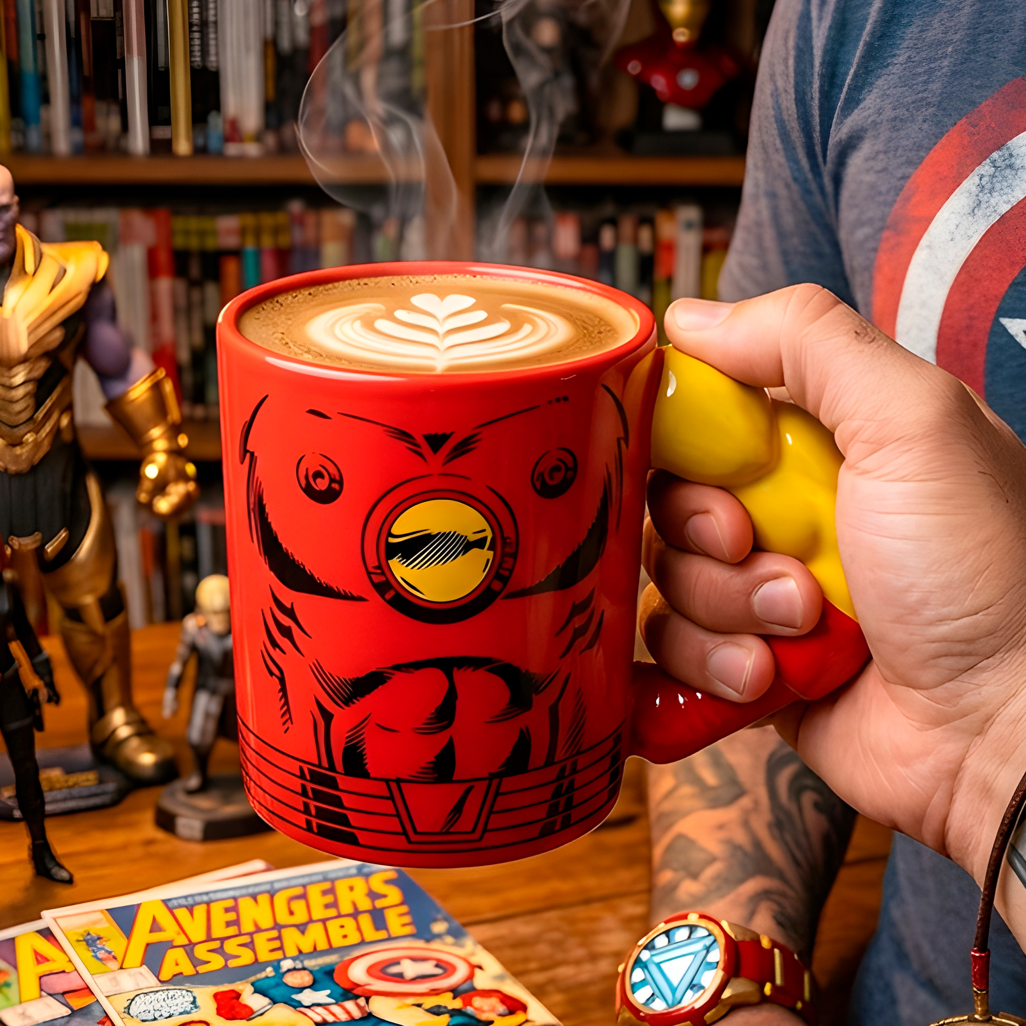 Taza Mug Ceramica Iron Man 350 ml Cafe Te Bebida 7