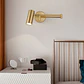 Lámpara Pared Giratoria Dormitorio Estuido Nordica Dorada 3 Colores 60CM - Miniatura 2