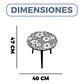Mesa Centro Living Bohemio Flores Madera Redonda Decorativa - Miniatura 22