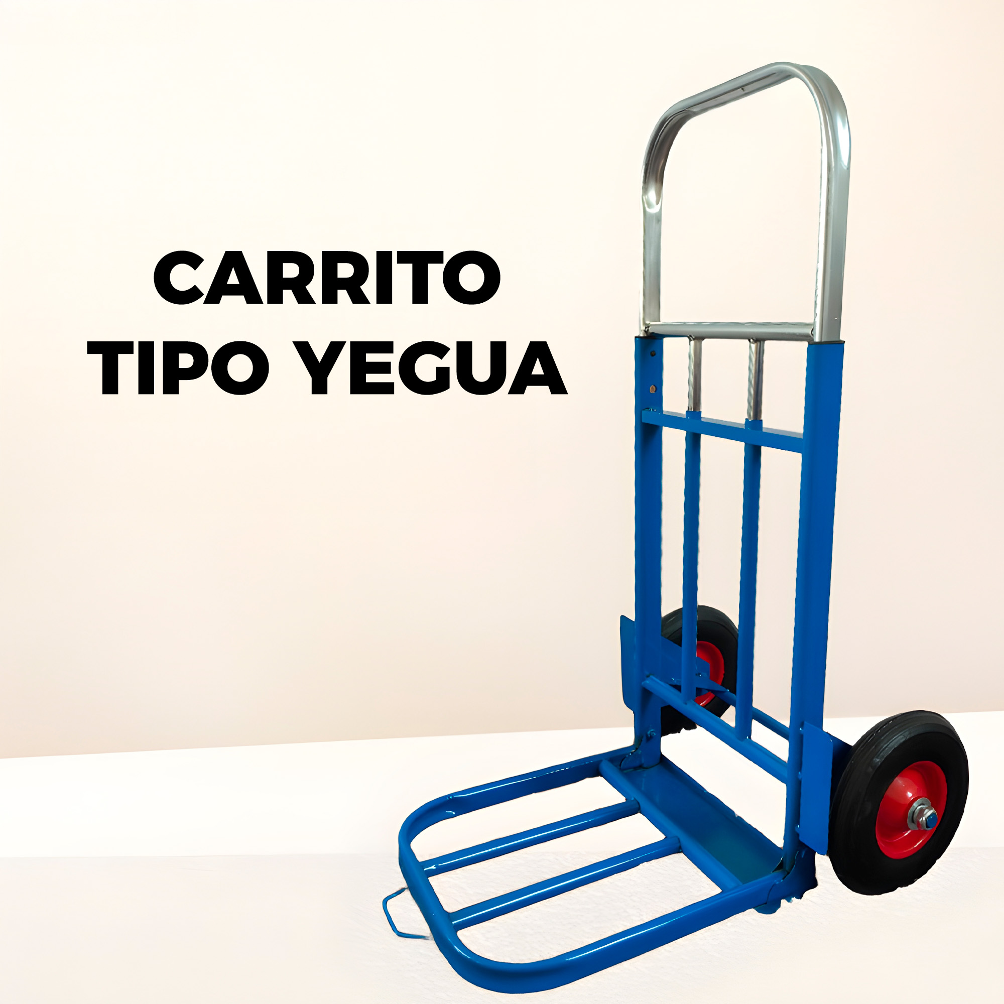 Yegua Carro Plegable De Carga Aluminio 120 Kilos Máximo + Pulpo Firme 16