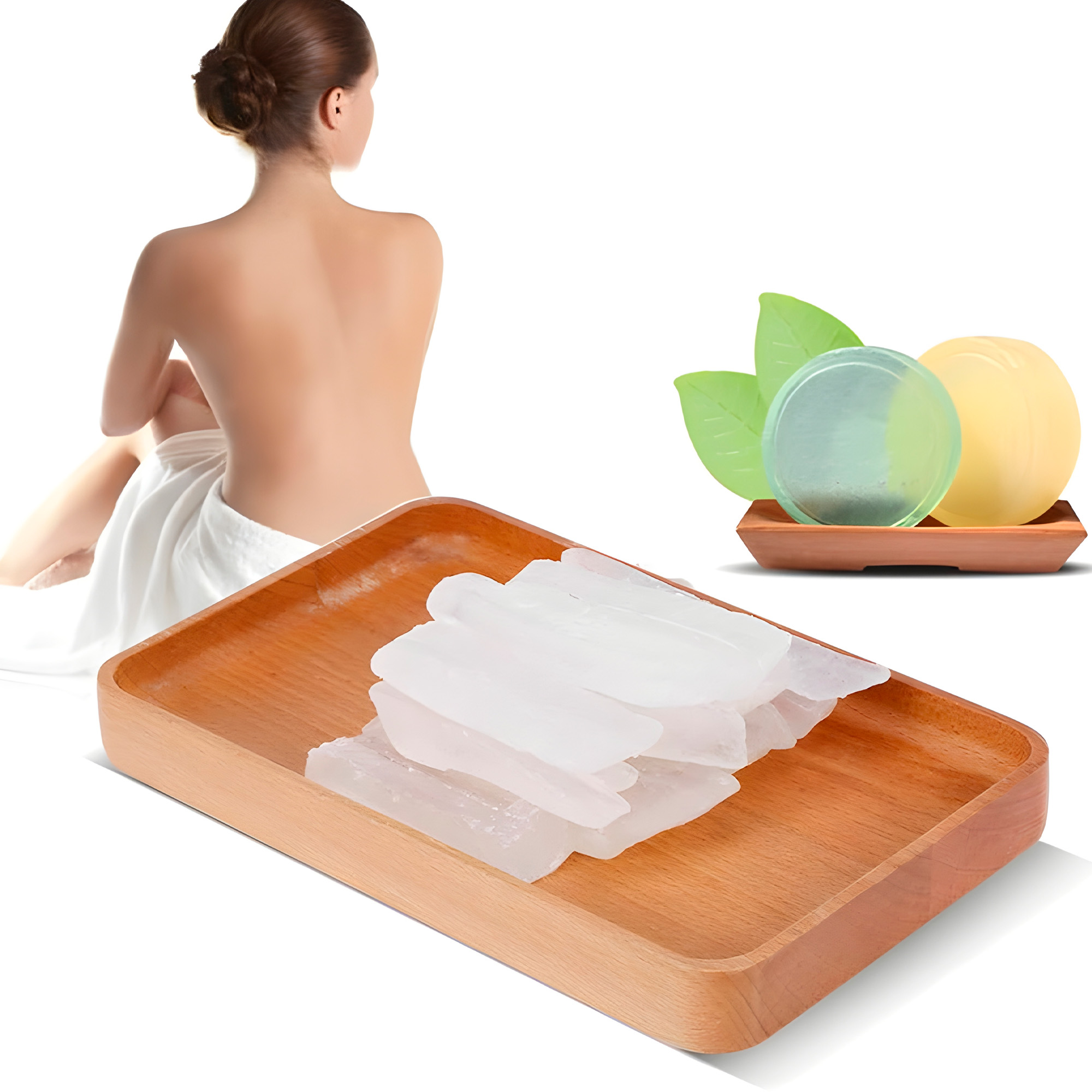 Base Jabón Glicerina Natural Lechoso Leche Limpieza Hidrata 1 Kg 6