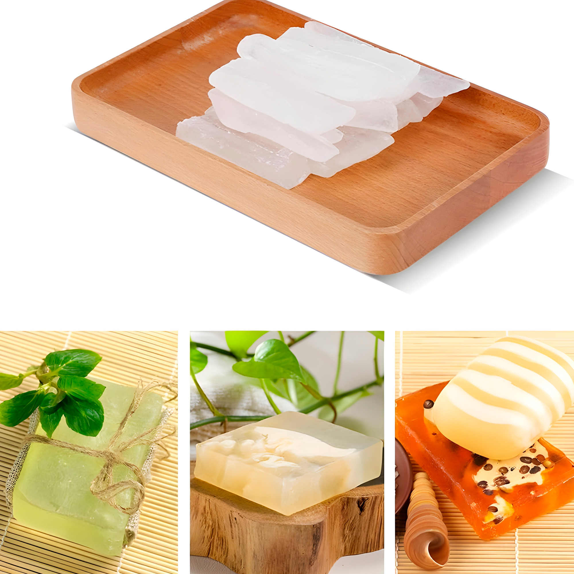 Base para Jabón Glicerina Natural Cristal Base Plantas Limpieza 1 Kg 6