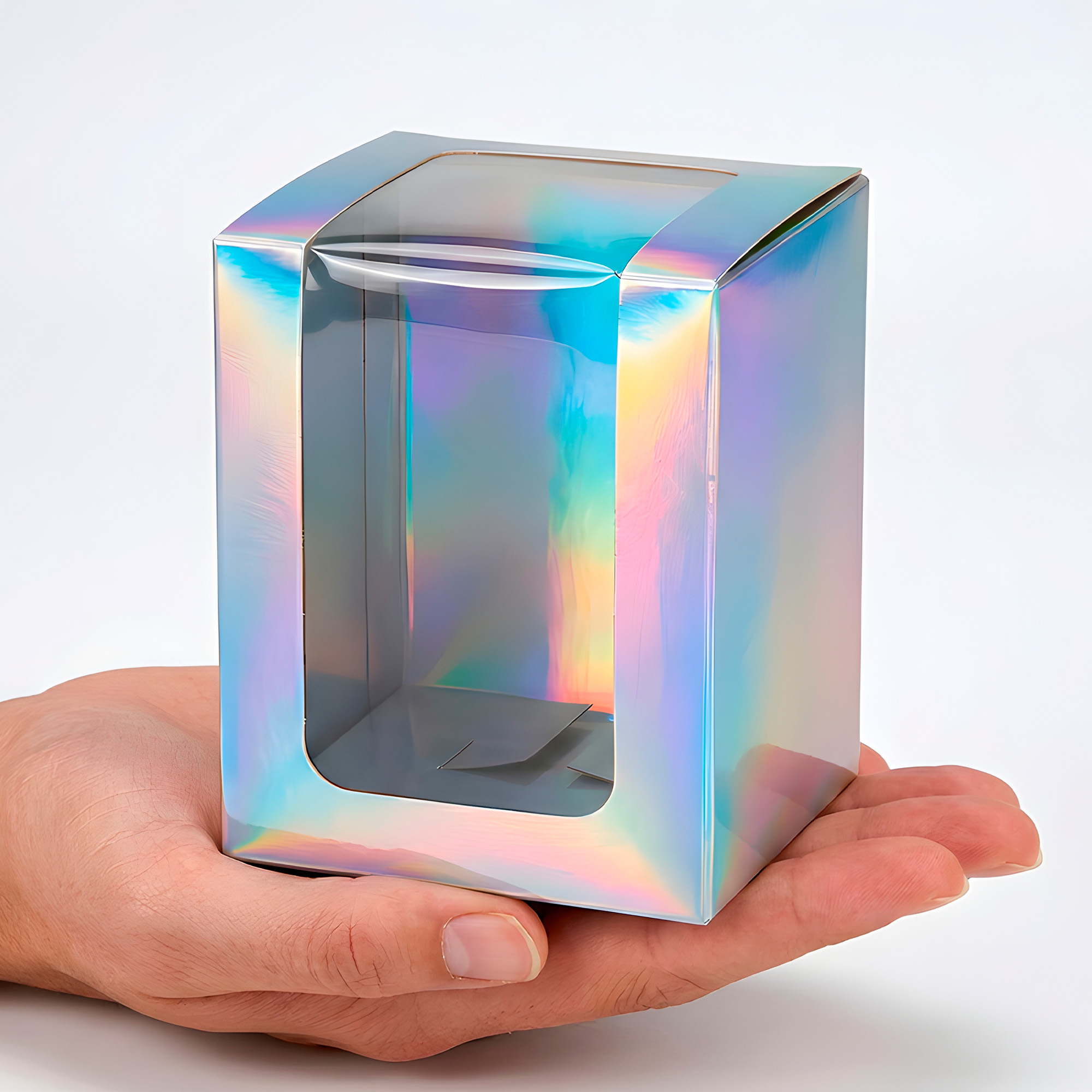 Caja Cajita Kraft Colores Velas Dulces Tortas Cupcake Visor 8X8X10 CM 18