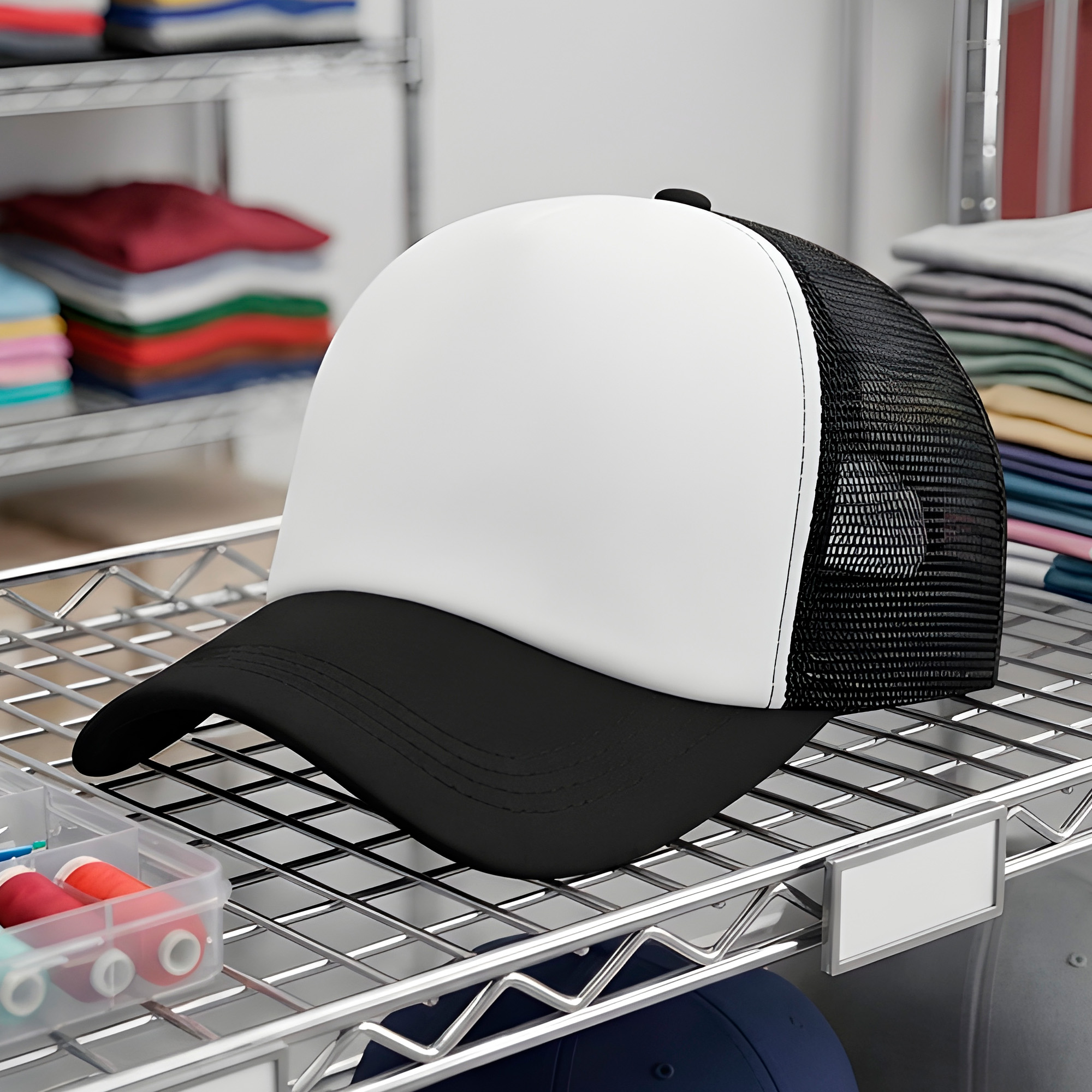 Gorro Jockey Gorra Bicolor Sublimación Malla Ajustable 7