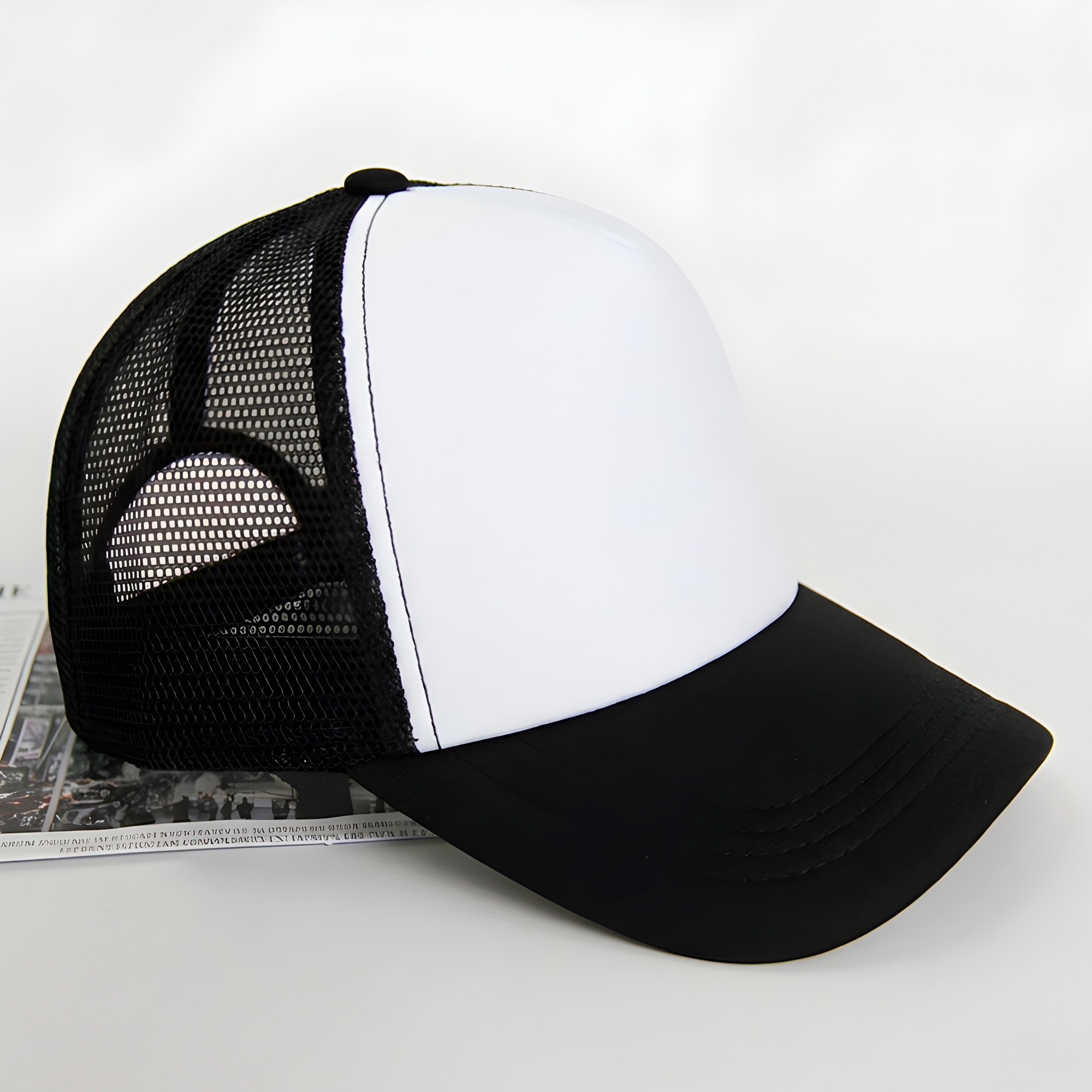 Gorro Jockey Gorra Bicolor Sublimación Malla Ajustable 12