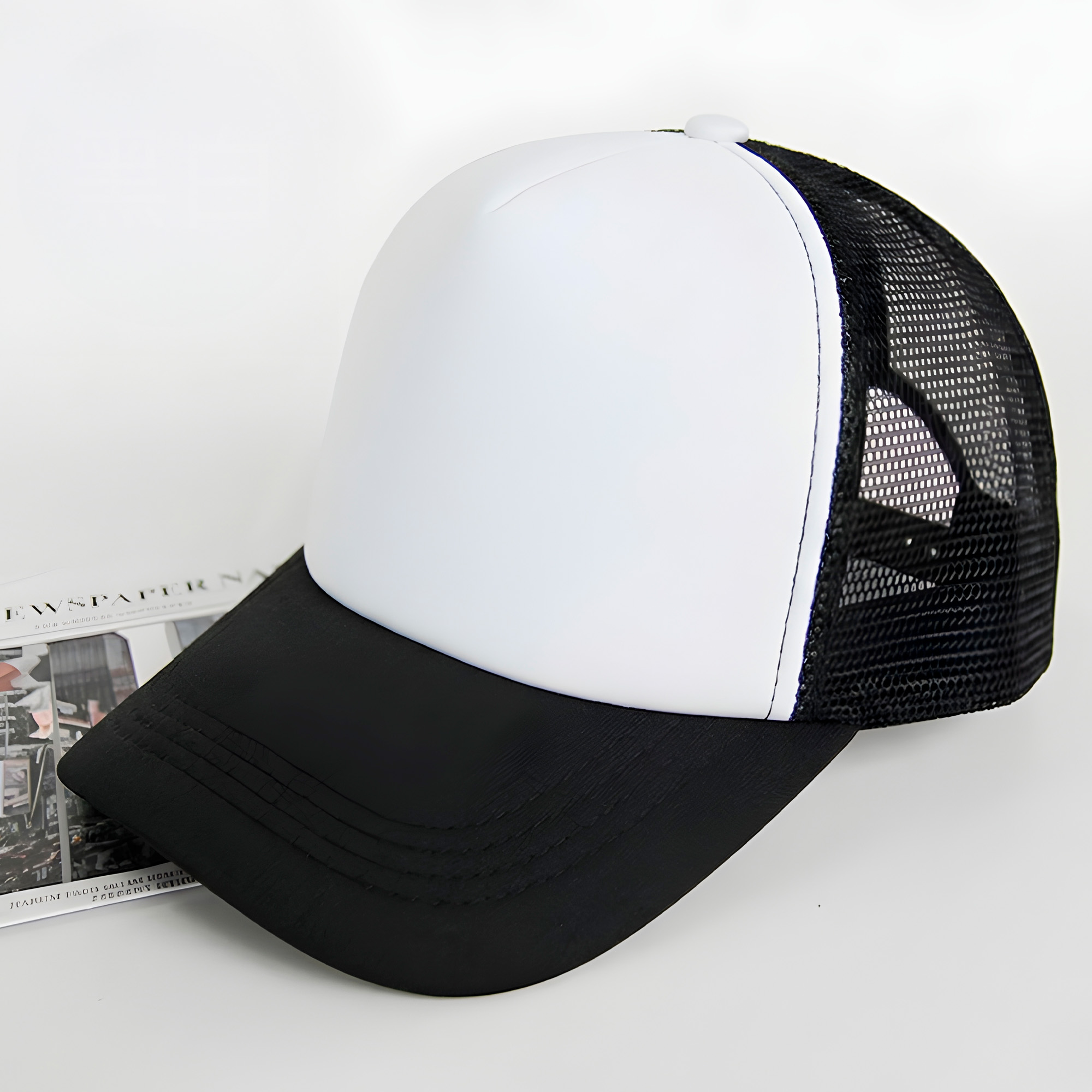 Gorro Jockey Gorra Bicolor Sublimación Malla Ajustable 17