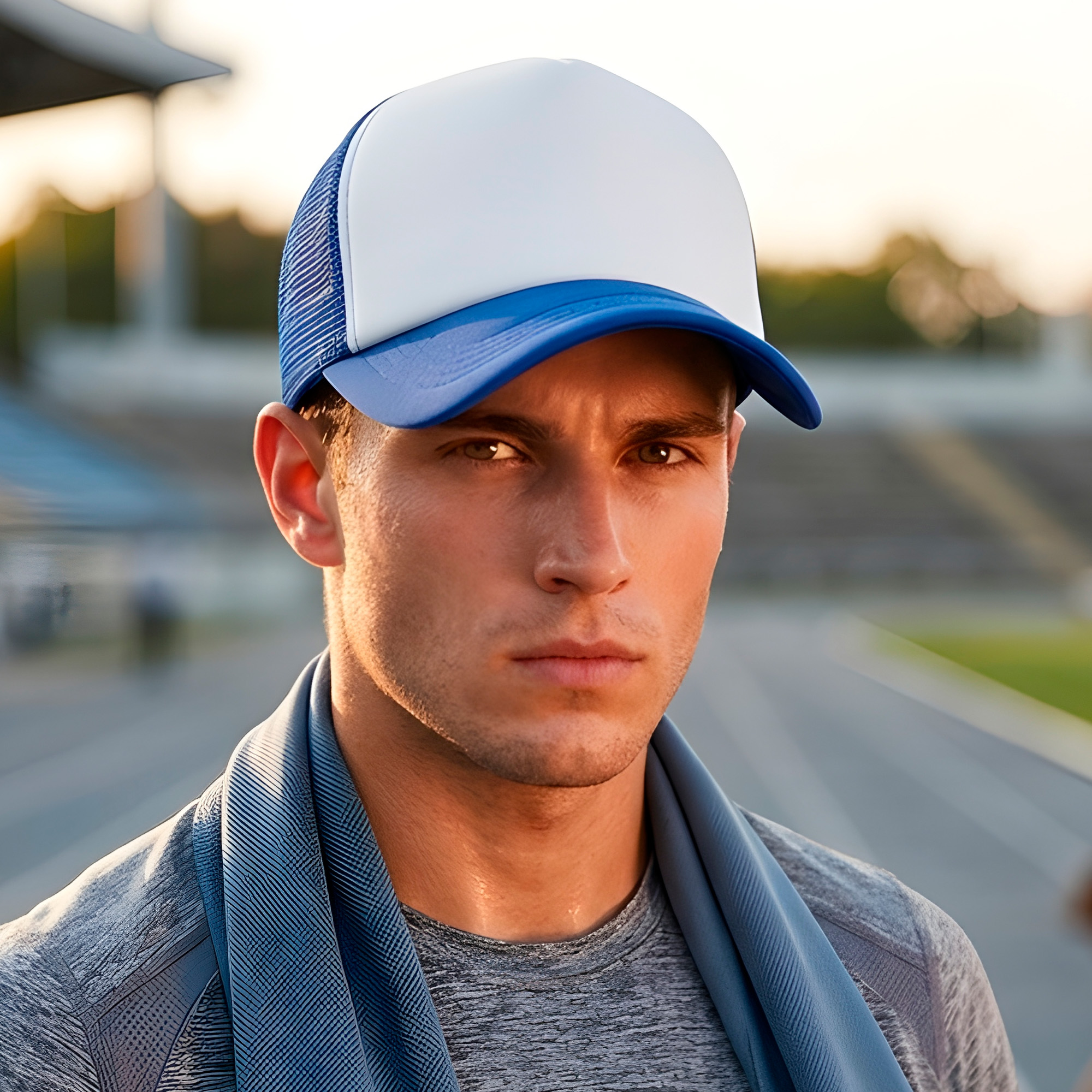 Gorro Jockey Gorra Bicolor Sublimación Malla Ajustable 5