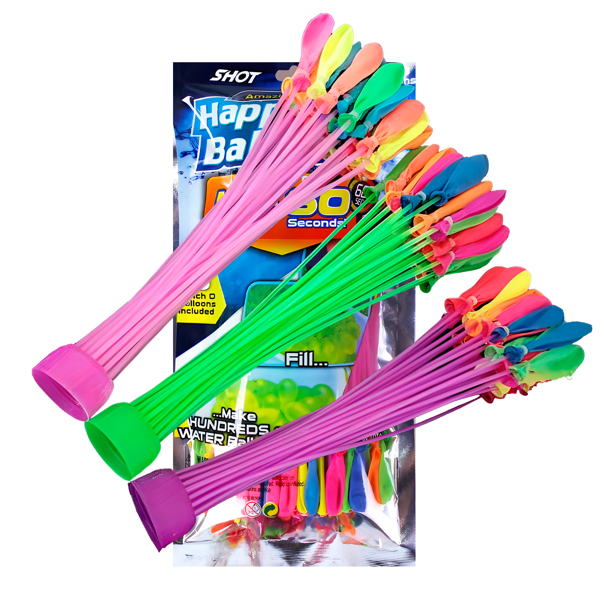 Globos Látex Ramos Bombitas de Agua Happy Baby Ballons Pack 111u 6