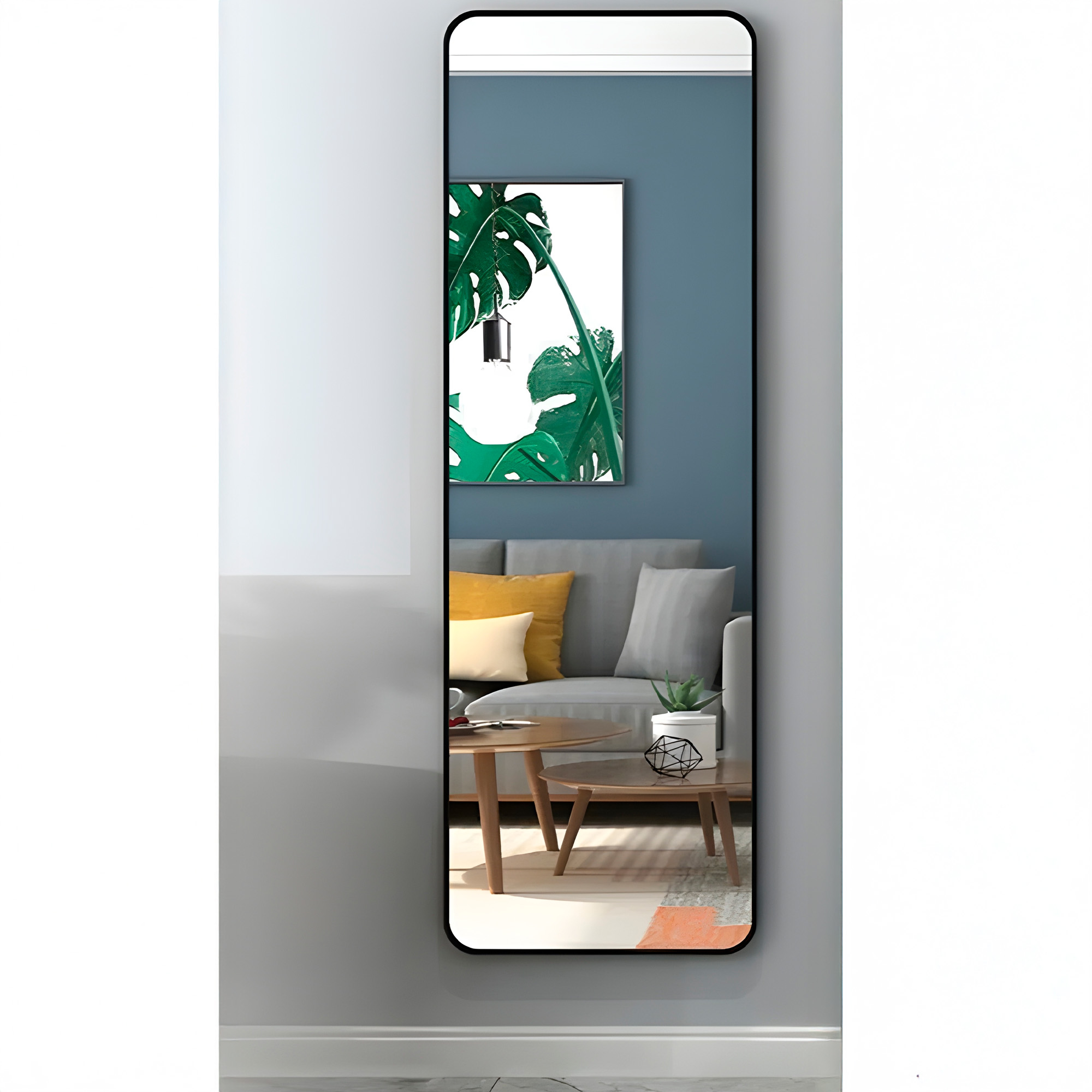 Espejo de Cuerpo Entero Suelo Grande 160 x 50 CM Anti Explosión Marcos de Lujo 3