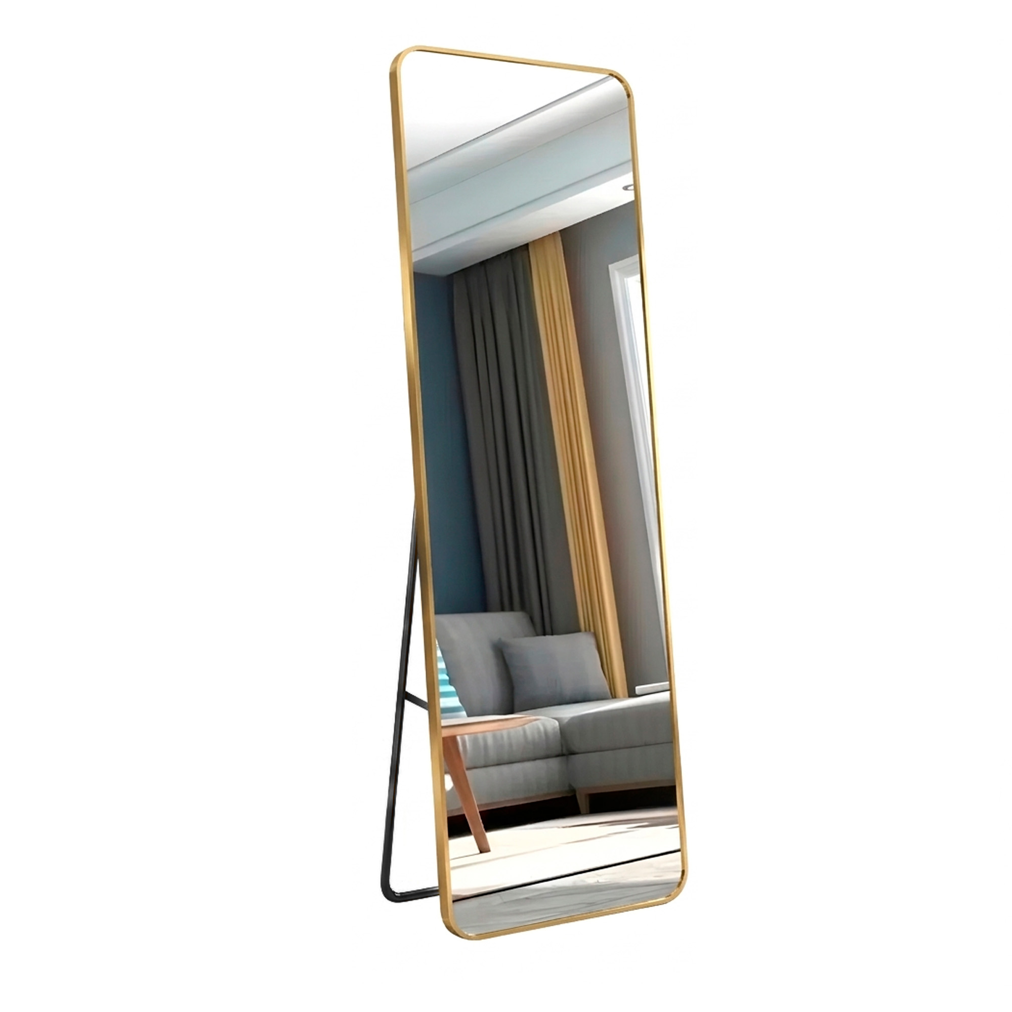Espejo de Cuerpo Entero Suelo Grande 160 x 50 CM Anti Explosión Marcos de Lujo 14