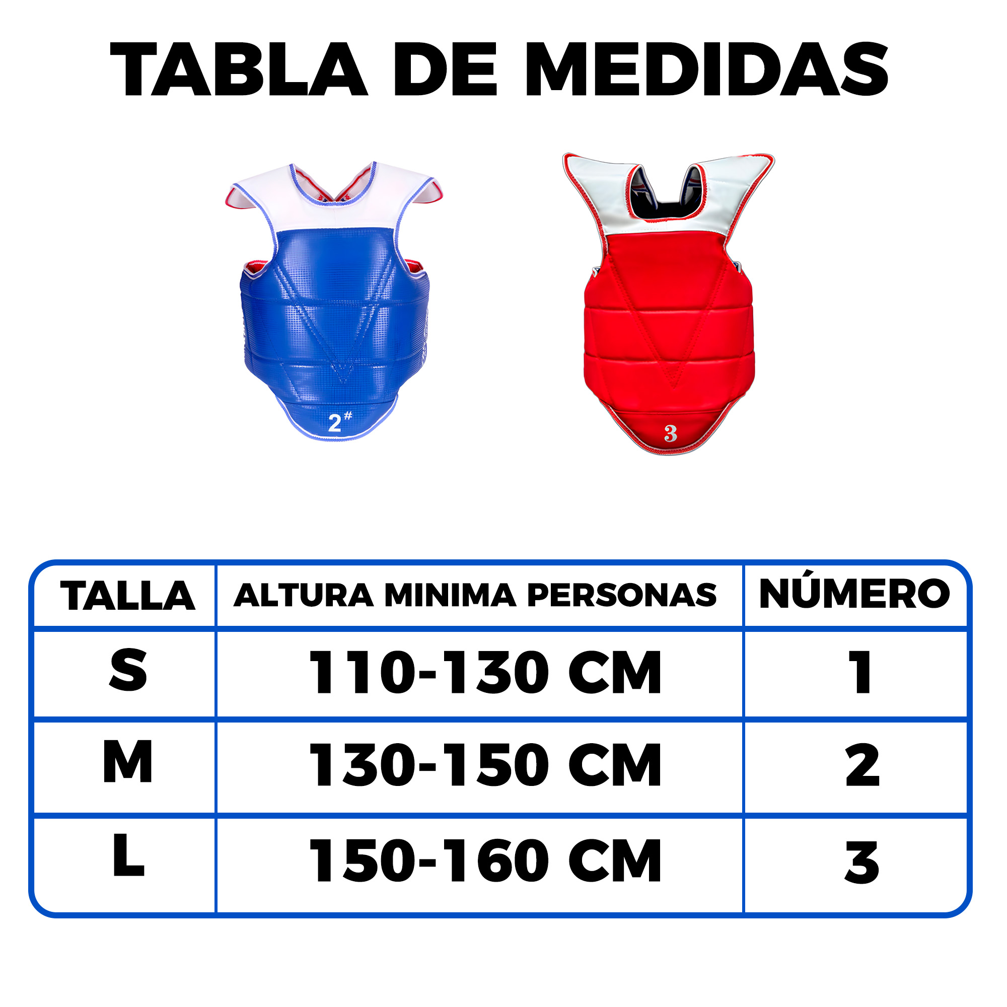 Pechera Protector Corporal Reversible Taekwondo Boxeo Karate 2