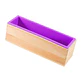 Molde Rectangular Para Jabón De Silicona Caja Madera 1 Kilo - Miniatura 2