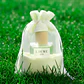 6 Bolsas de Organza Crema Cordón con Ventana para Regalo 10 X 14 CM - Miniatura 5
