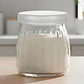 Frasco Vidrio Redondo Yogur 200ML Postres Gelatina Tapa plástica - Miniatura 3