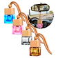 Frasco Difusor de Auto Vidrio Aromatizante Aceite Esencial Cuadrado Ventilación Colores 8ML - Miniatura 1