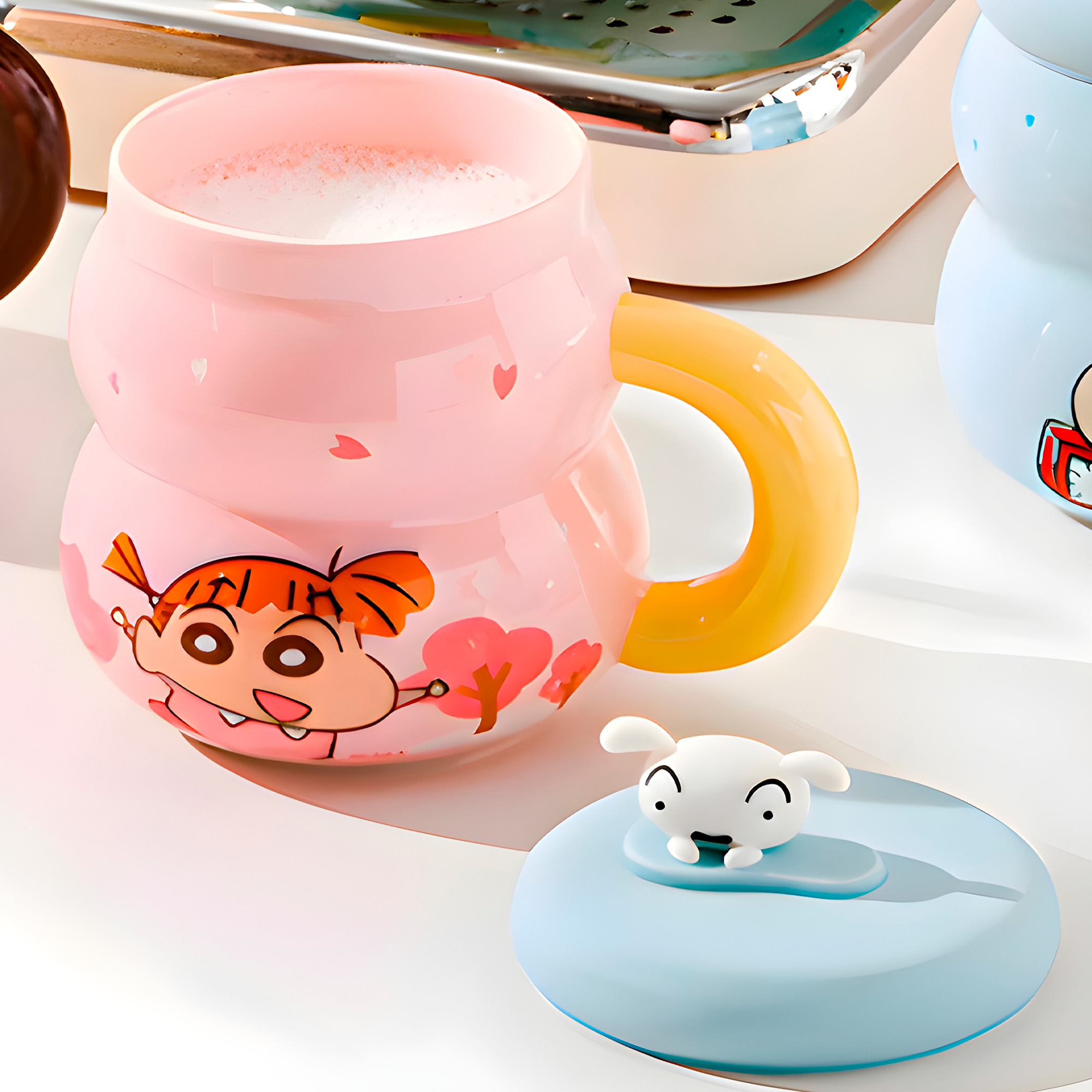 Taza Mug Shin Chan Ilustraciones Caricaturas Nene Sakurada 500 ml 4