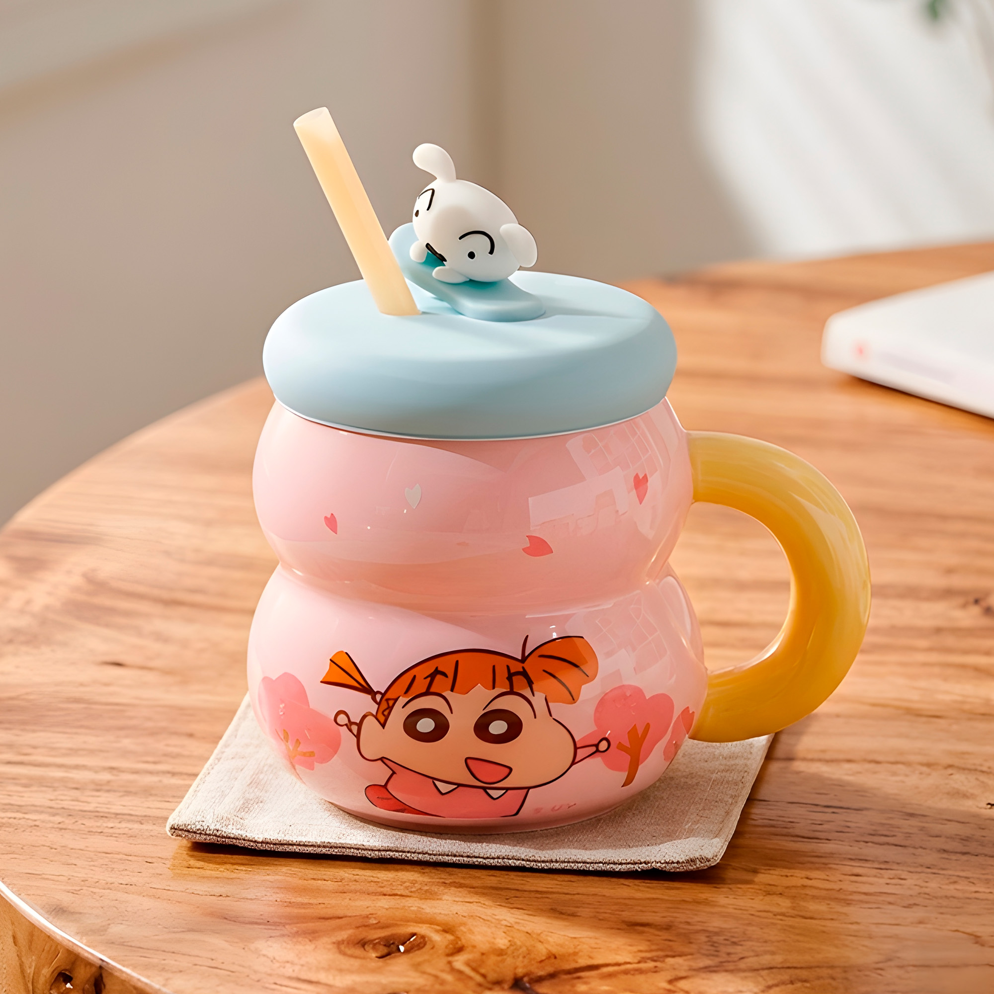 Taza Mug Shin Chan Ilustraciones Caricaturas Nene Sakurada 500 ml 9