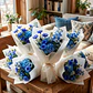 Papel Coreano Arreglos Florales Translúcido 20 pcs Colores 56x54 Cm - Miniatura 16