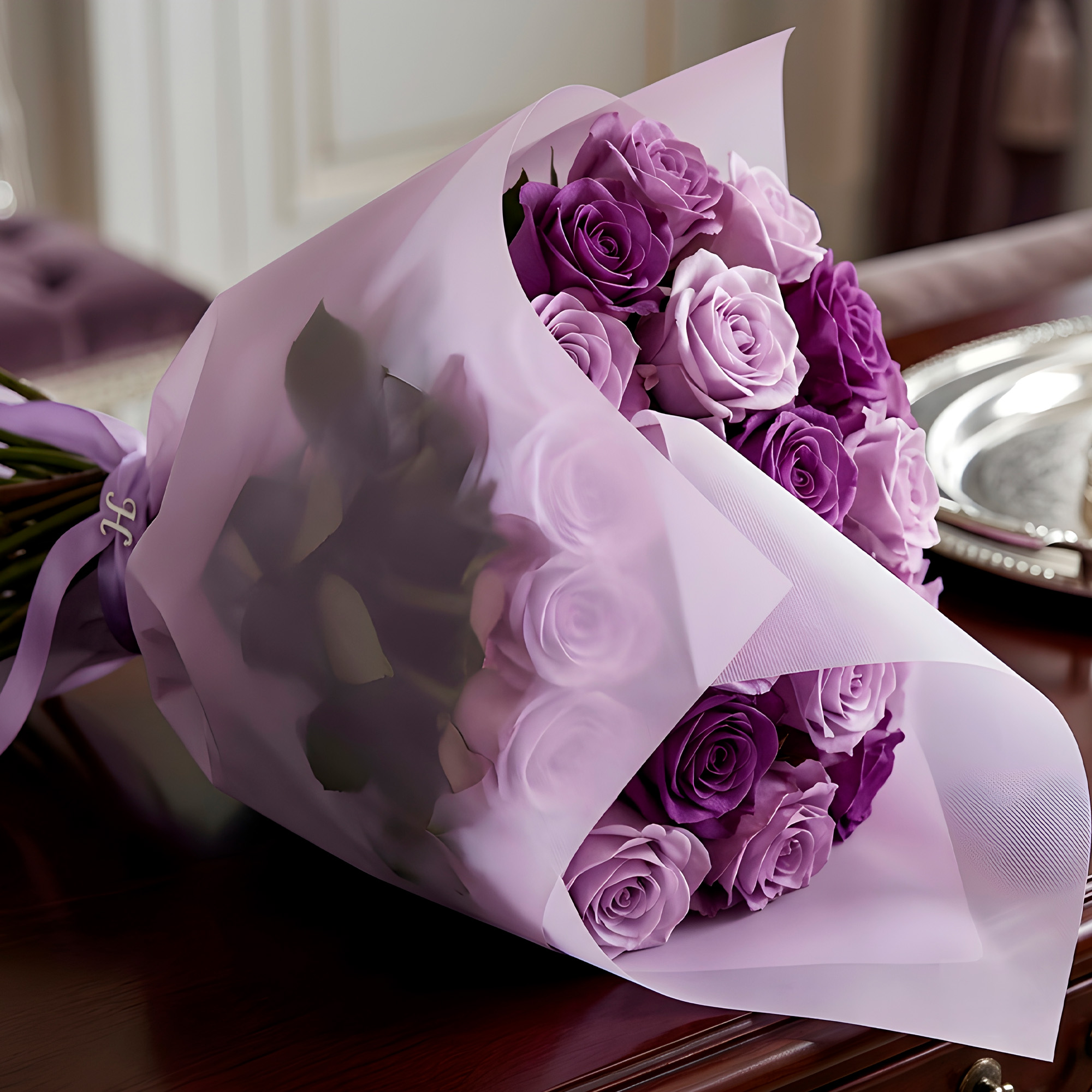 Papel Coreano Arreglos Florales Translúcido 20 pcs Colores 56x54 Cm 38