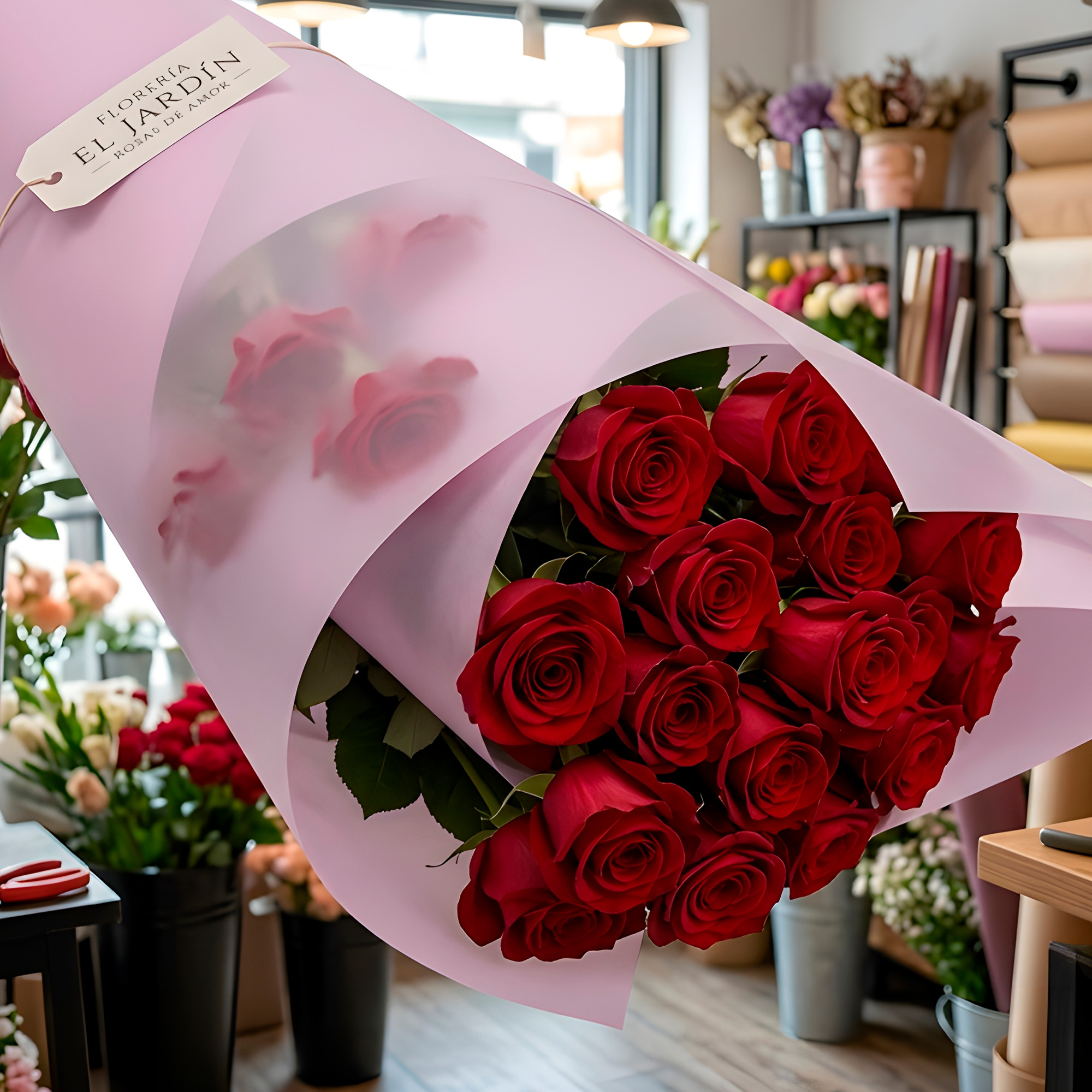 Papel Coreano Arreglos Florales Translúcido 20 pcs Colores 56x54 Cm 29