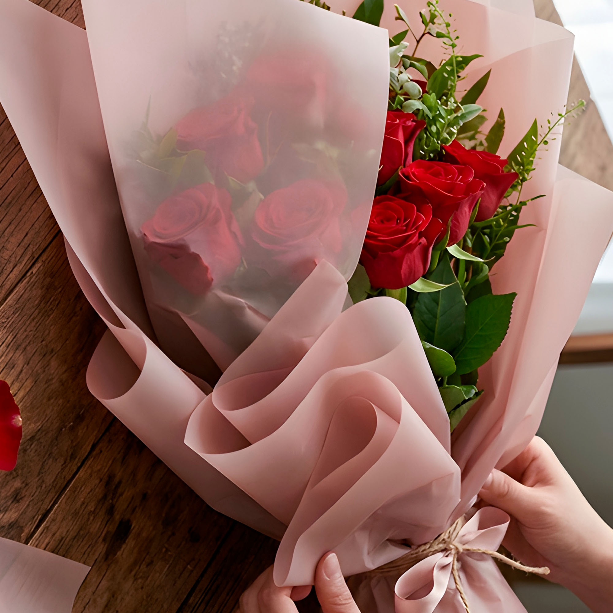 Papel Coreano Arreglos Florales Translúcido 20 pcs Colores 56x54 Cm 47