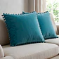 Fundas Pompon Colores Decorativo Sala Hogar Muebles - Miniatura 2