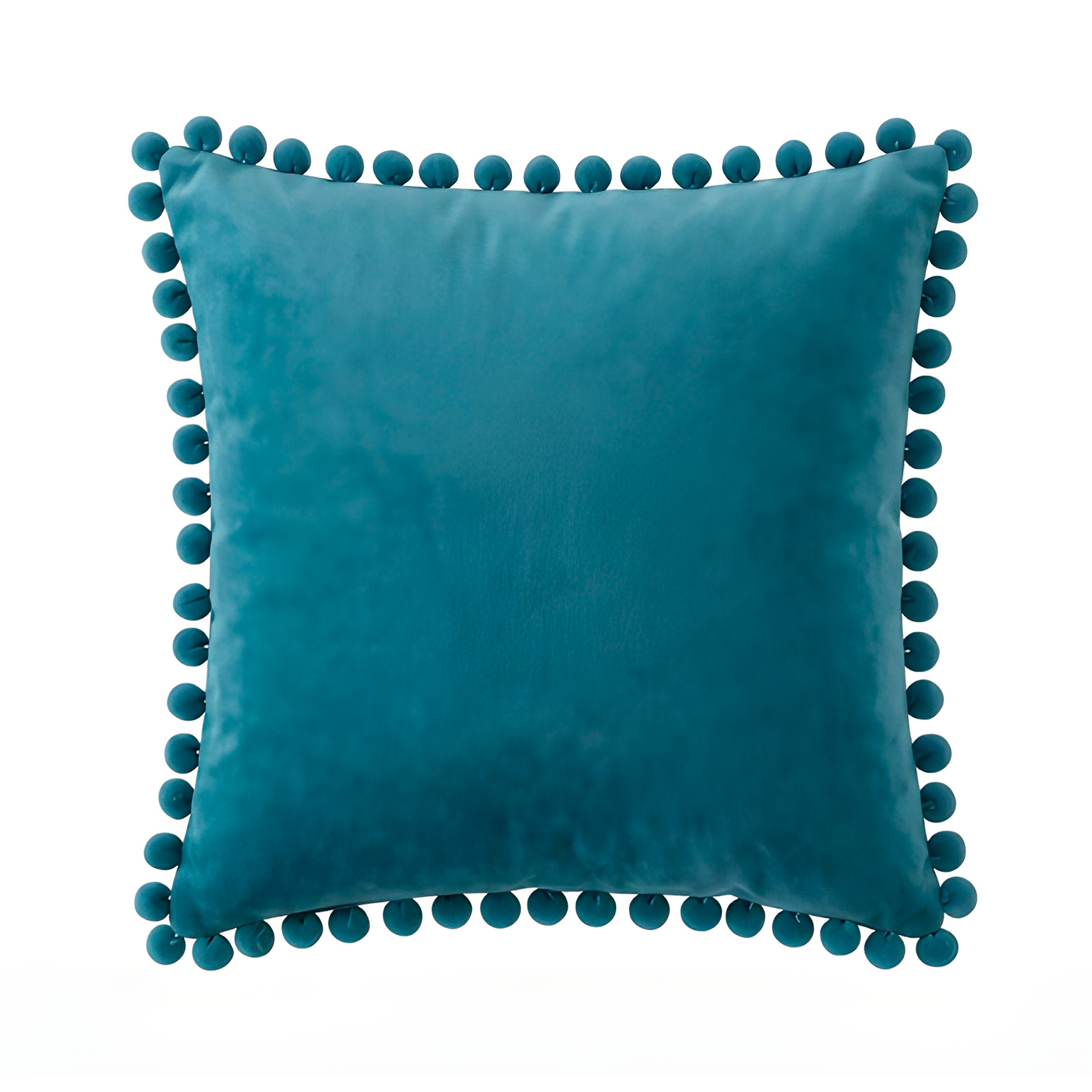 Fundas Pompon Colores Decorativo Sala Hogar Muebles 9