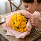 Papel Coreano 20 Pliegos Arreglos Florales Regalos Bordes Dorados Colores 56x54 Cm - Miniatura 3