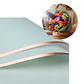 Papel Coreano 20 Pliegos Arreglos Florales Regalos Bordes Dorados Colores 56x54 Cm - Miniatura 11