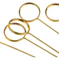 Portatarjetas Arreglos Flores 20 pcs Doradas 30cm Decoración - Miniatura 9
