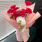Papel Arreglos Florales Rosas 50X50CM Relieve 3D Regalo 10u - Miniatura 4