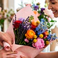Papel Arreglos Florales Rosas 50X50CM Relieve 3D Regalo 10u - Miniatura 6