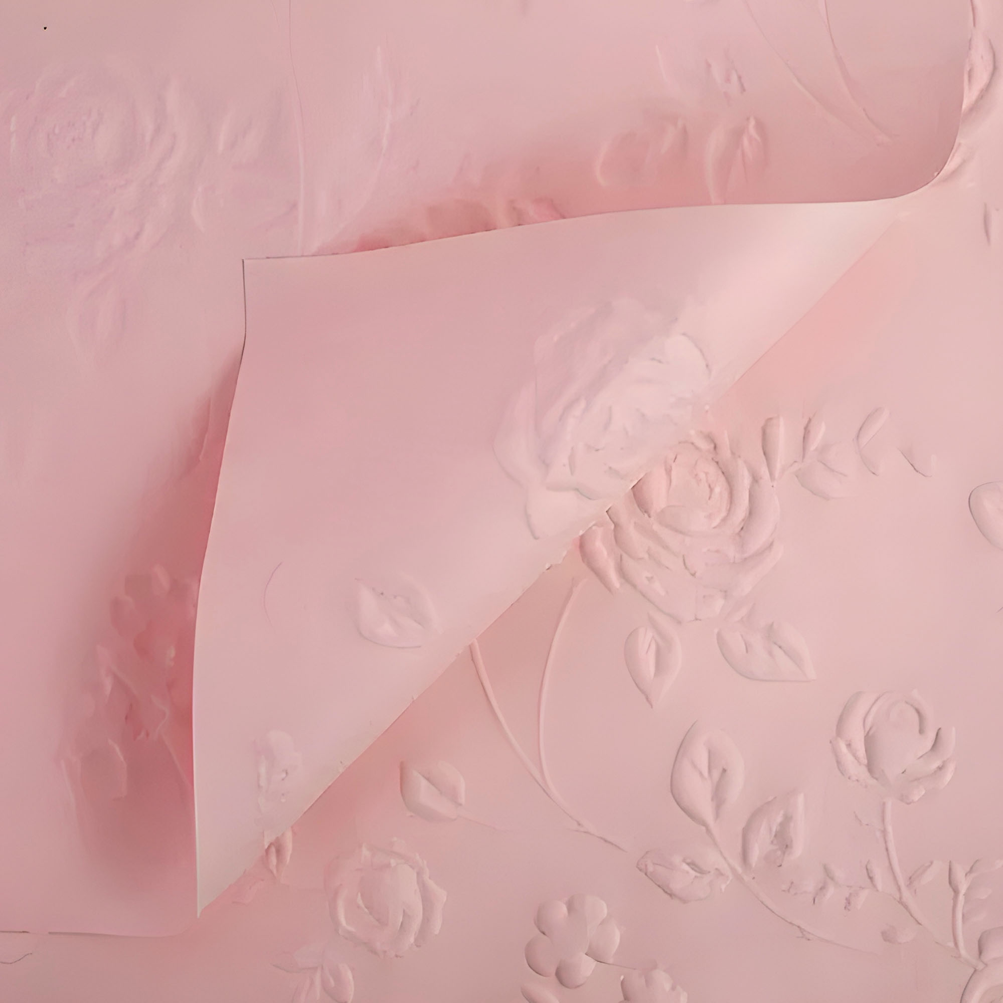 Papel Arreglos Florales Rosas 50X50CM Relieve 3D Regalo 10u 10