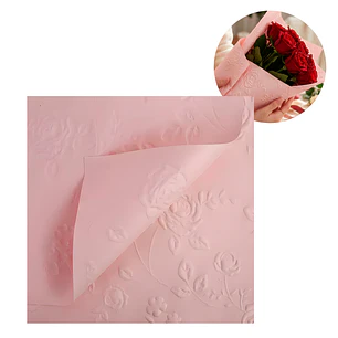 Papel Arreglos Florales Rosas 50X50CM Relieve 3D Regalo 10u