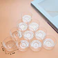 Porta Velas Vasos 10pcs Plástico Transparente Formas Tamaños - Miniatura 3