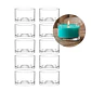 Porta Velas Vasos 10pcs Plástico Transparente Formas Tamaños - Miniatura 2