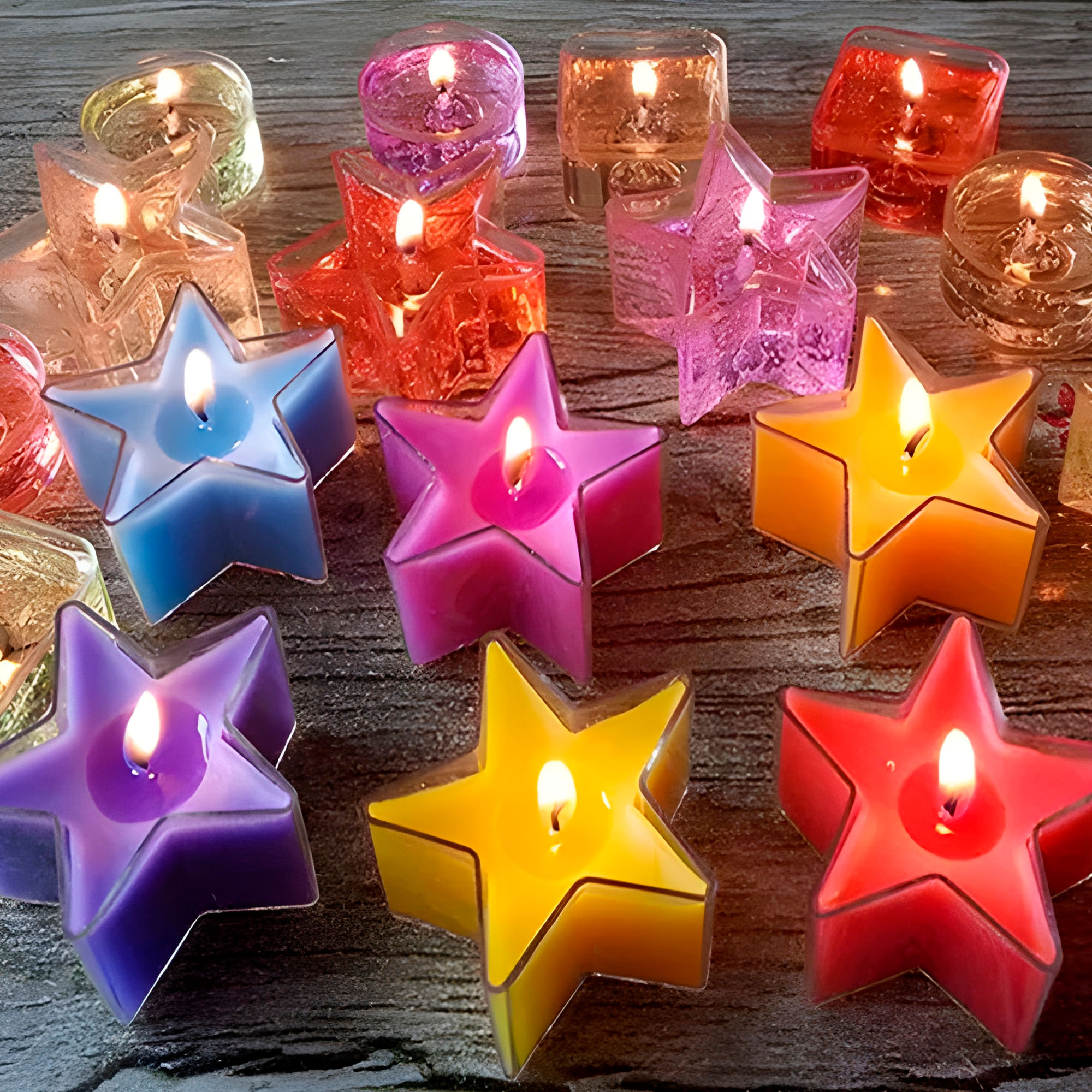 Porta Velas Vasos 10pcs Plástico Transparente Formas Tamaños 10