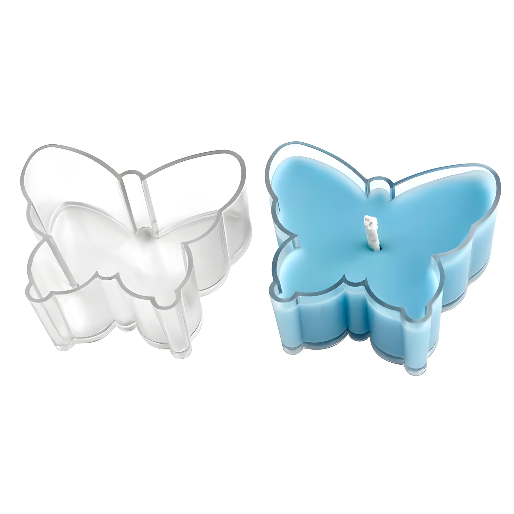 Porta Velas Vasos 10pcs Plástico Transparente Formas Tamaños 13