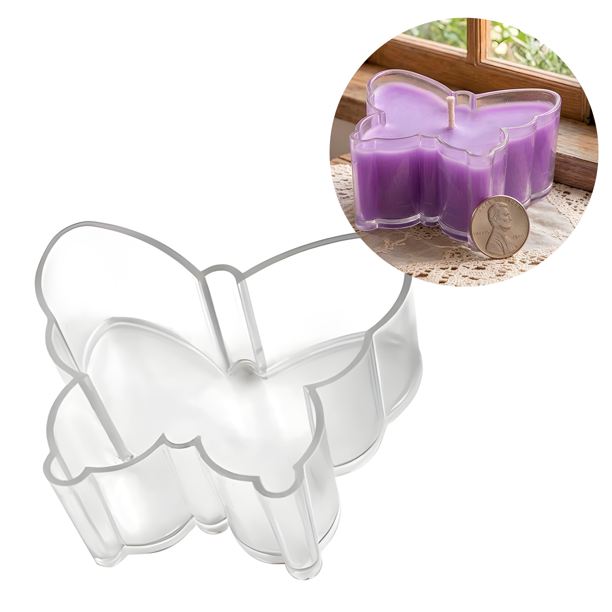Porta Velas Vasos 10pcs Plástico Transparente Formas Tamaños 16