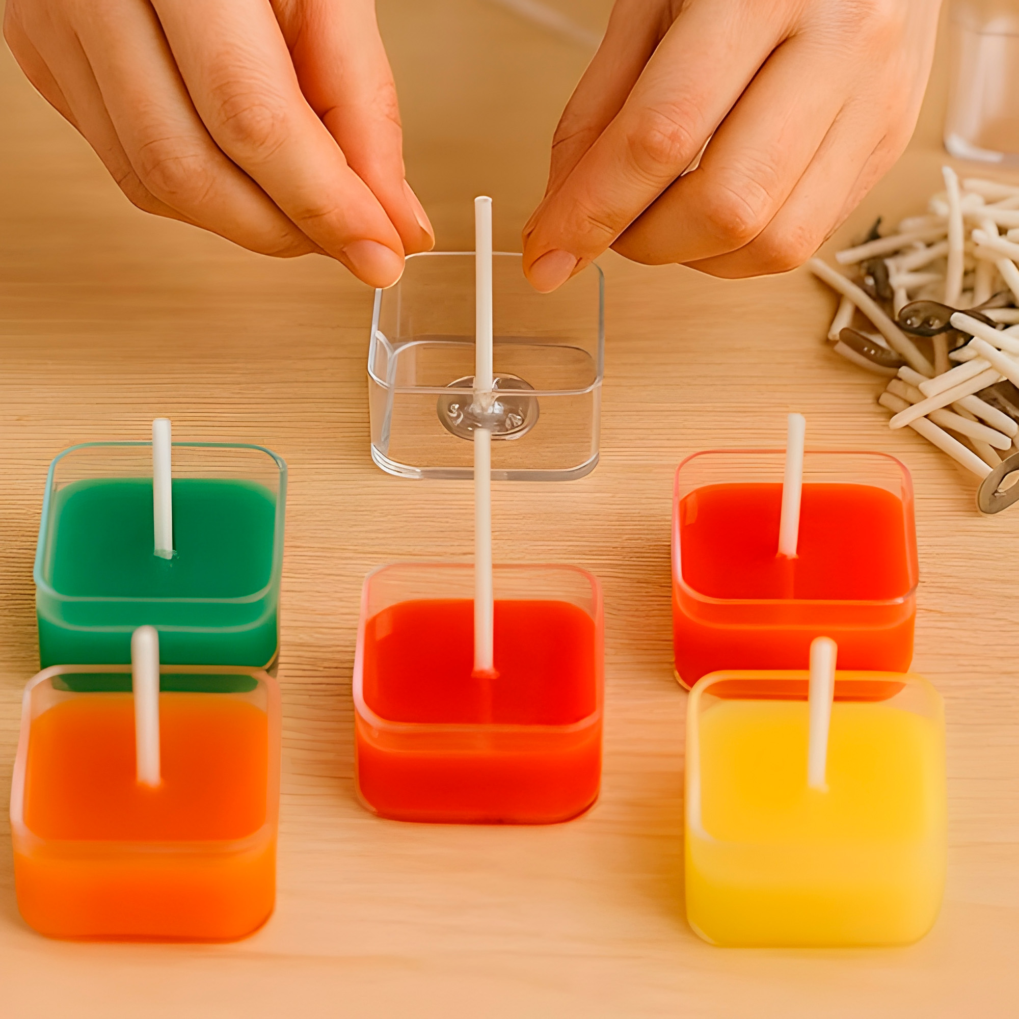 Porta Velas Vasos 10pcs Plástico Transparente Formas Tamaños 18