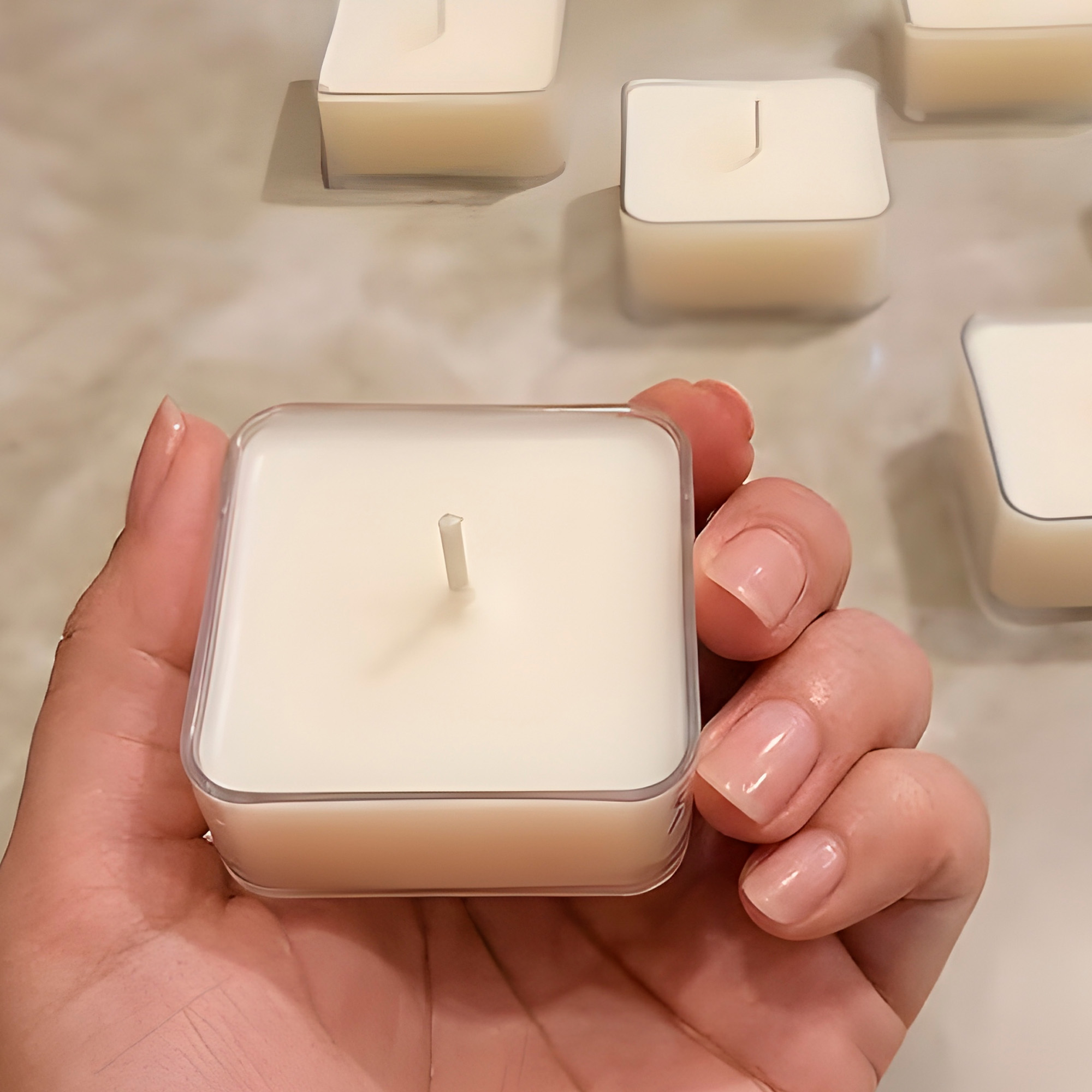 Porta Velas Vasos 10pcs Plástico Transparente Formas Tamaños 19