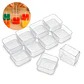 Porta Velas Vasos 10pcs Plástico Transparente Formas Tamaños - Miniatura 20