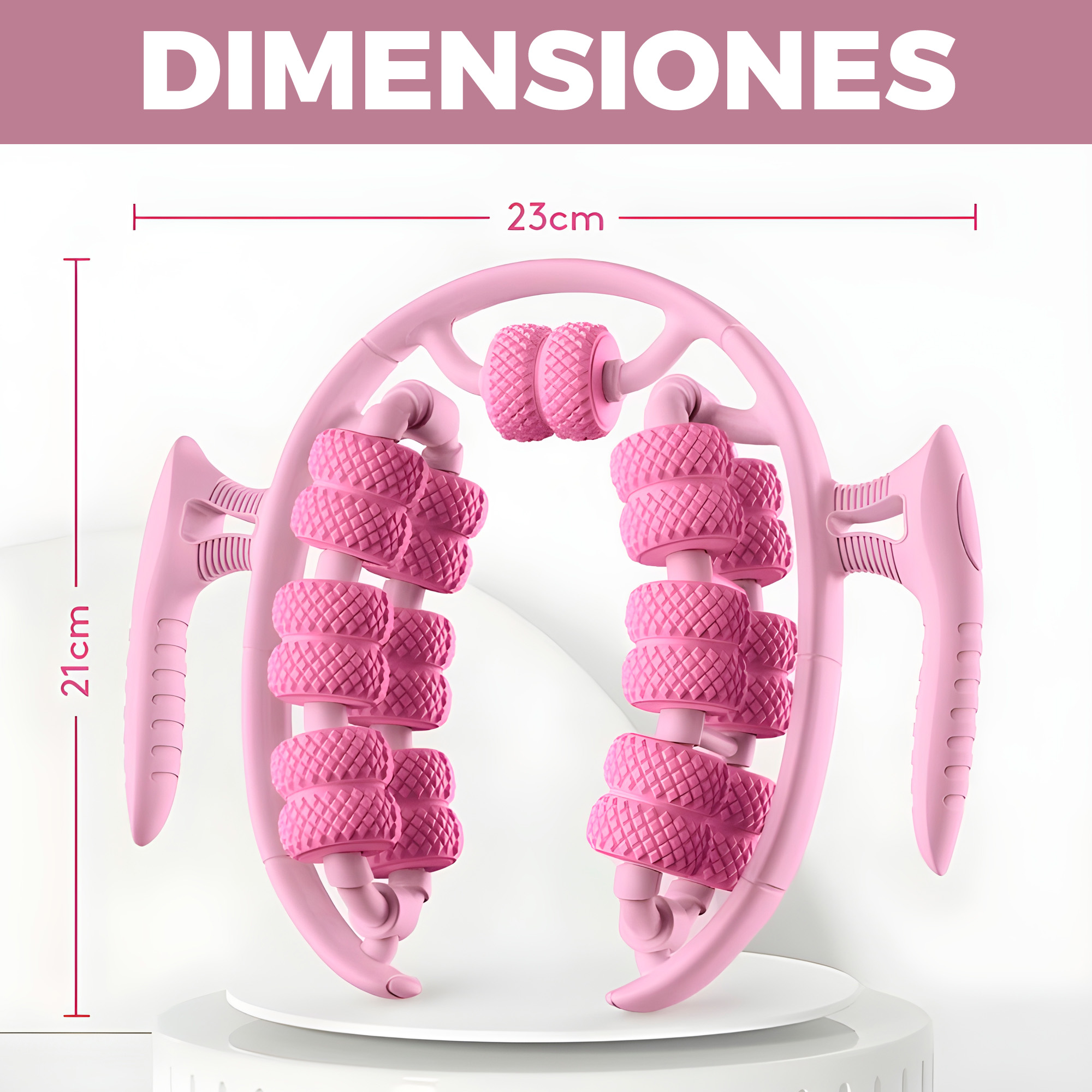 Masajeador Rodillos Multifuncional Piernas Brazos Cuello Anticelulitis 2